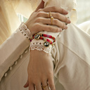 Graceful. Delicate ring with marbles