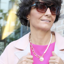 Loose. Necklace with pearls and chains