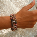 The colors of dawn. Natural stones bracelet