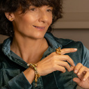 I FLEW AWAY. Golden dragonfly earrings