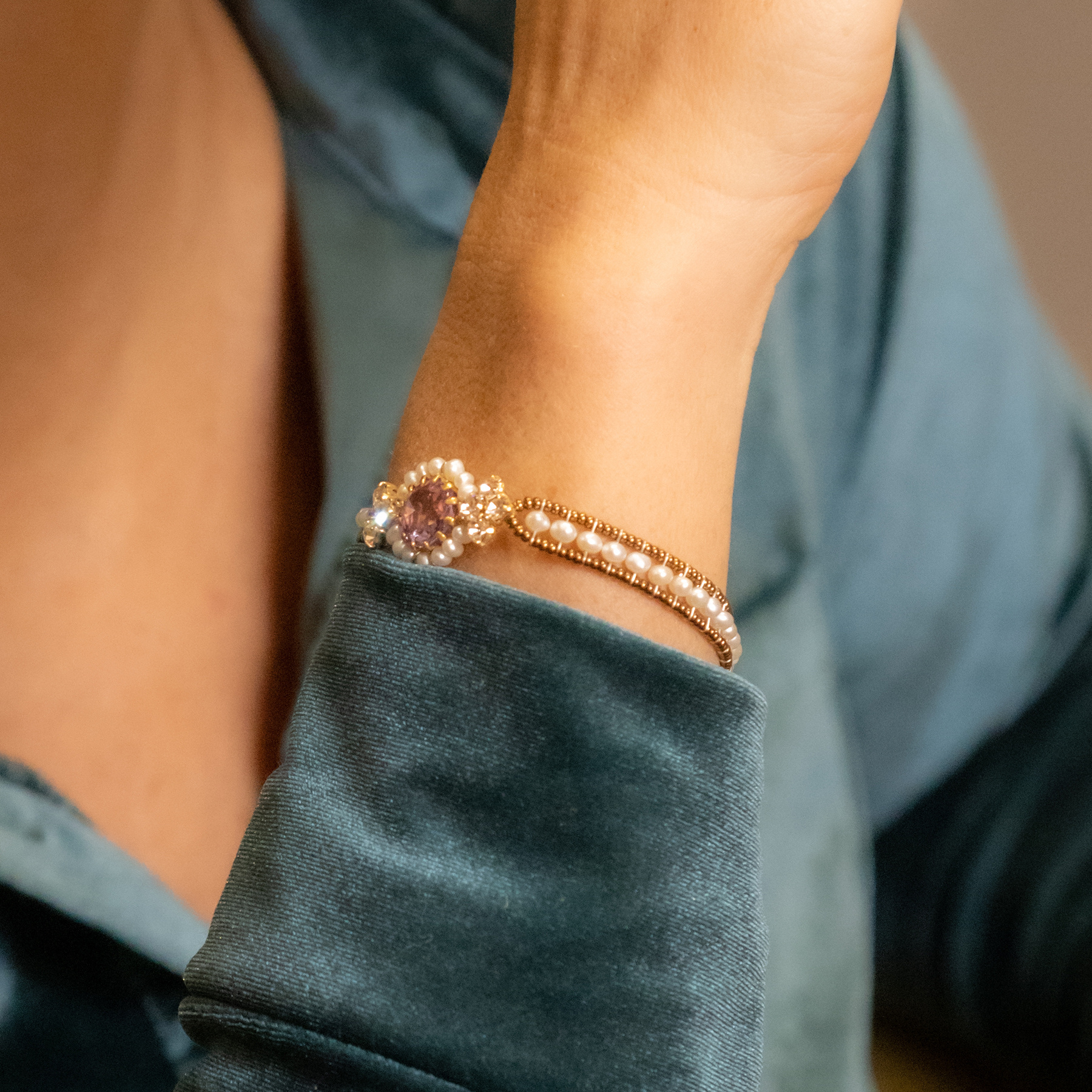 WEAR IT WITH LACE. Vintage style bracelet