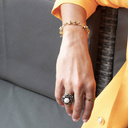 Crazy about them pearls. Statement ring