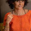 Caramel heart. Bracelet with heart shaped pendant