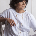 Beads bracelet. The leaf from a fairy tale