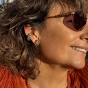 Bons Desejos. Small hoops with crystals