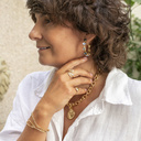 Positive safety pin. Cuff bracelet