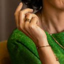 Guido. Adjustable bracelet with tiny crystals