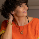 Dreaming of travels. Flat chain bracelet