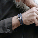 Father and Son. Bracelet with a shackle