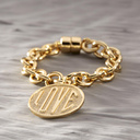 Gracias, mamá. Bracelet with a LOVE coin