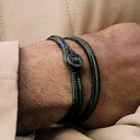 John Smith  Black bracelet for men