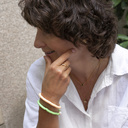 Graceful. Delicate ring with marbles