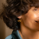 Earrings. Blue flights