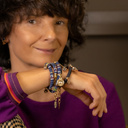 There's hope. Dark blue bracelet with crystals