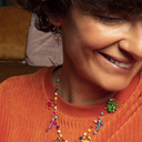 HAPPY DAYS. Necklace with colorful pendants