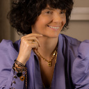 BLACK MADONNA. Black leather bracelet