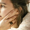 Graceful. Delicate ring with marbles