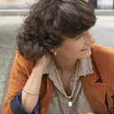 The pearl of happiness. Chain necklace with a pearl