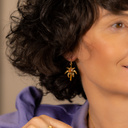 PALM BEACH. Earrings with beads