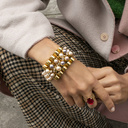 Springtime awakening. Ring with a ruby crystal