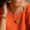 Dreaming of travels. Flat chain bracelet