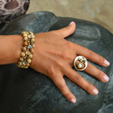 WARMTH. Wooden bracelet