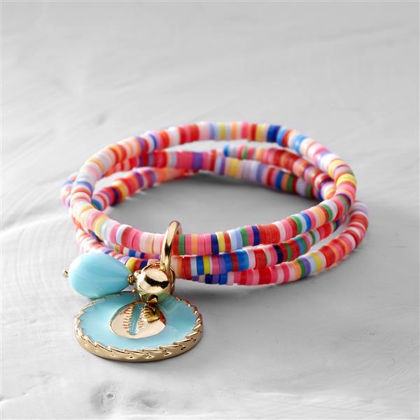 Miss Fairy. Colorful bracelet with charms