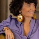 Enveloped. Flaming hearts earrings 