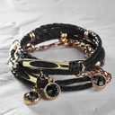 Go crazy!. Bracelet on a leather strap