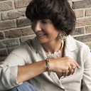 Manhattan. Gold-plated chain bracelet