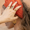 Graceful. Delicate ring with marbles