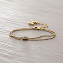 Guido. Adjustable bracelet with tiny crystals