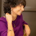 THE NATURE OF THE BEES. Short pendant with a bee