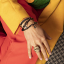 Go crazy!. Bracelet on a leather strap