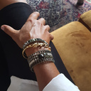 My prerogative. Bead bracelet in grey