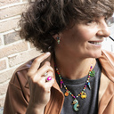 HAPPY DAYS. Necklace with colorful pendants