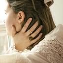 Graceful. Delicate ring with marbles