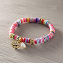 You are crazy. Colorful bracelet with a conch