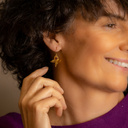 FLYING ABOVE THE GROUND. Delicate butterfly earrings