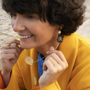 NIGHT GARDEN. Drop earrings with flowers