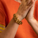 Dreaming of travels. Flat chain bracelet