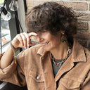 WARM HEARTS. Grey bracelet with golden elements