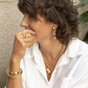 Positive stud. Cuff bracelet