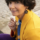 NIGHT GARDEN. Drop earrings with flowers